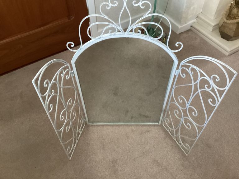 Wrought iron dressing table mirror 