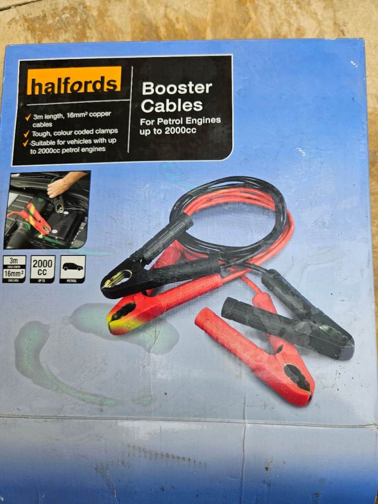 Halfords Booster Cables 3m 16mm