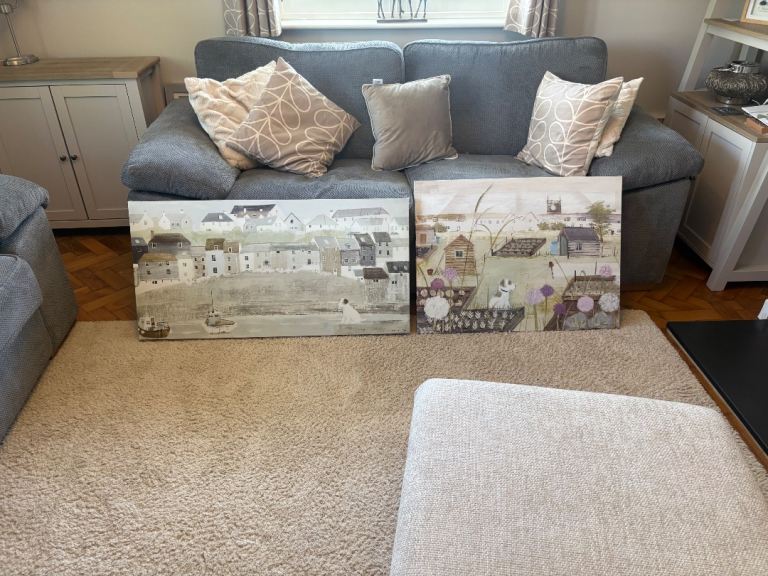 2 x Next Hannah Cole canvas pictures