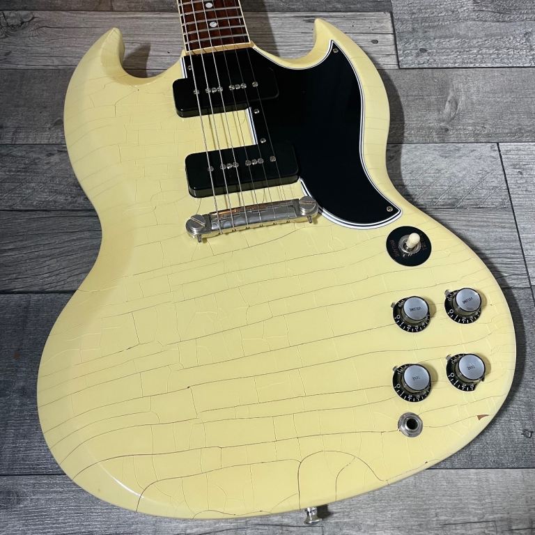 Gibson Custom Shop Murphy Lab ‘63 SG Special Ultra Light Aged - Classic White (2023)