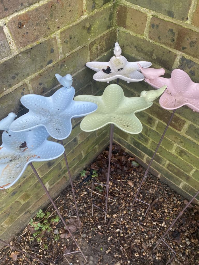 Bird baths now fiver eaxh 