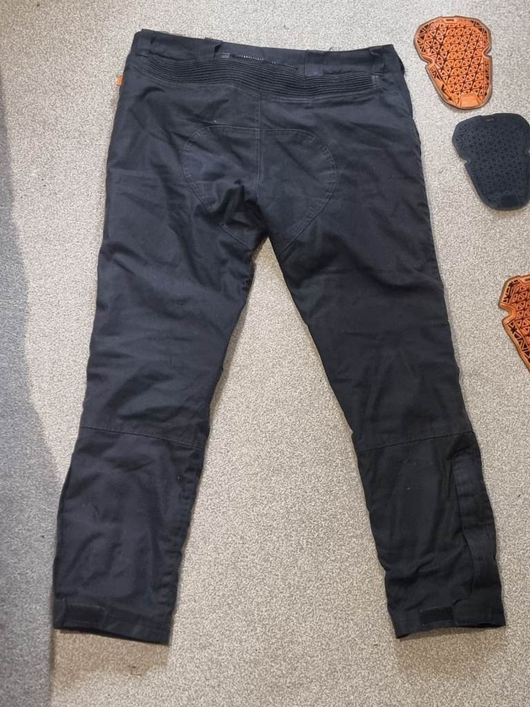 Motorcycle Trousers with Armour – Black
