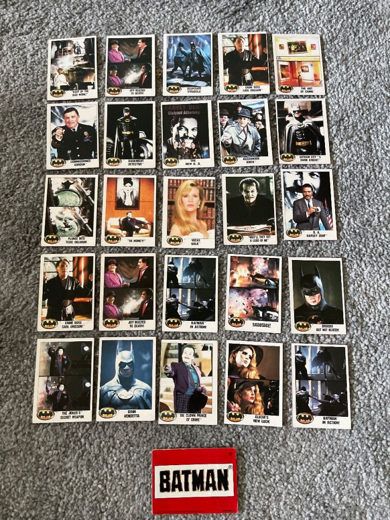Vintage Batman Trading Cards Collection – Good Condition