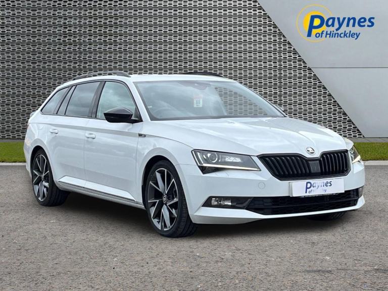 2017 Skoda Superb Sportline 2.0TDCi 190bhp DSG Auto 6Spd Euro 6 (s/s) 5dr White 