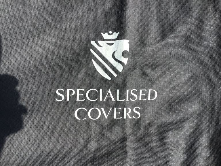 Towing front caravan cover.