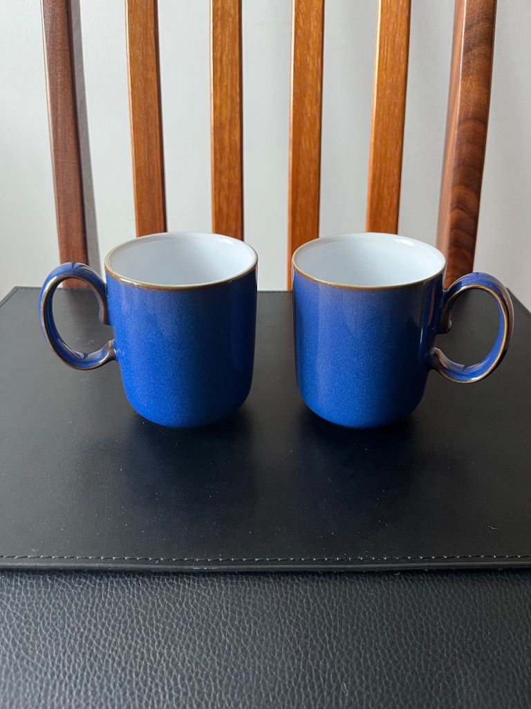 Denby Imperial Blue Mugs 