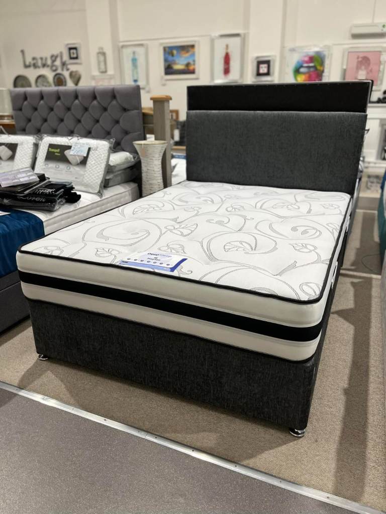 Single , Double And King Size DIVAN Bed With Mattress Brand New Best UK Sale 10% OFF price 