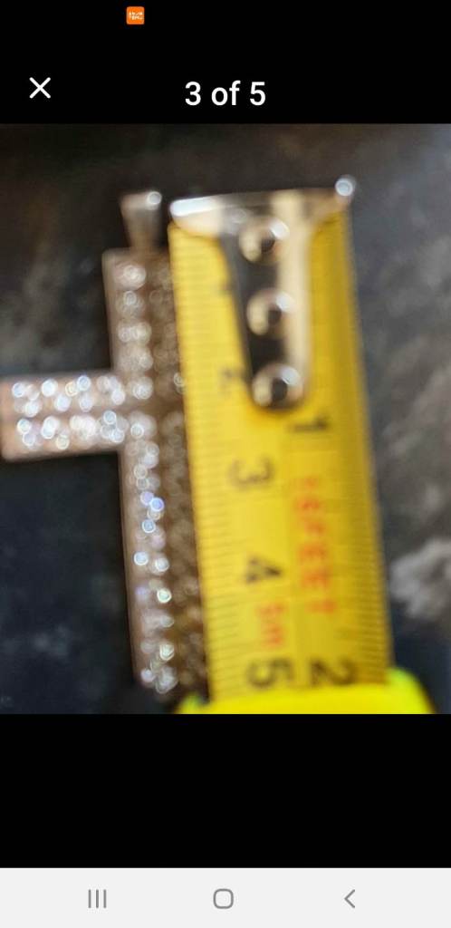 Cross pendant hallmarked 