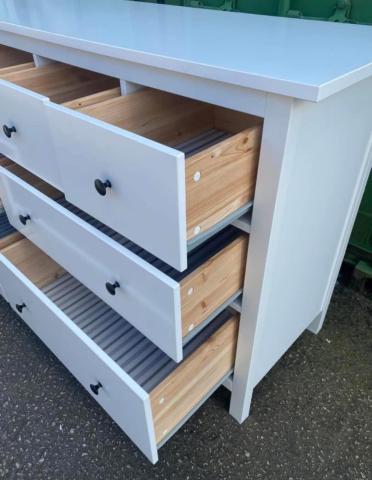 Ikea Hemnes White Chest of 8 Drawers. Matt Finished . Can deliver locally.  | in Liverpool, Merseyside | Gumtree