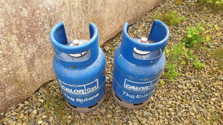 Calor Gas 7kg Butane Gas Bottles - Two Available