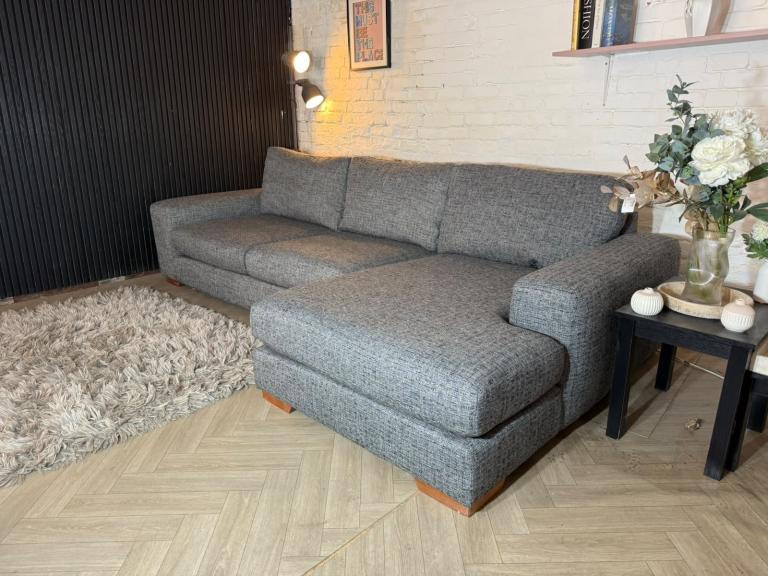 Next Houghton Deep Sit Corner Sofa – Grey – Ex-Display – RRP £2,699 – £1100
