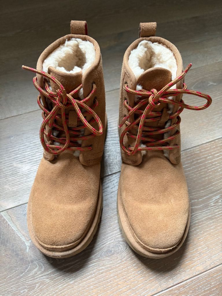 Chestnut UGG boots with laces - only £20