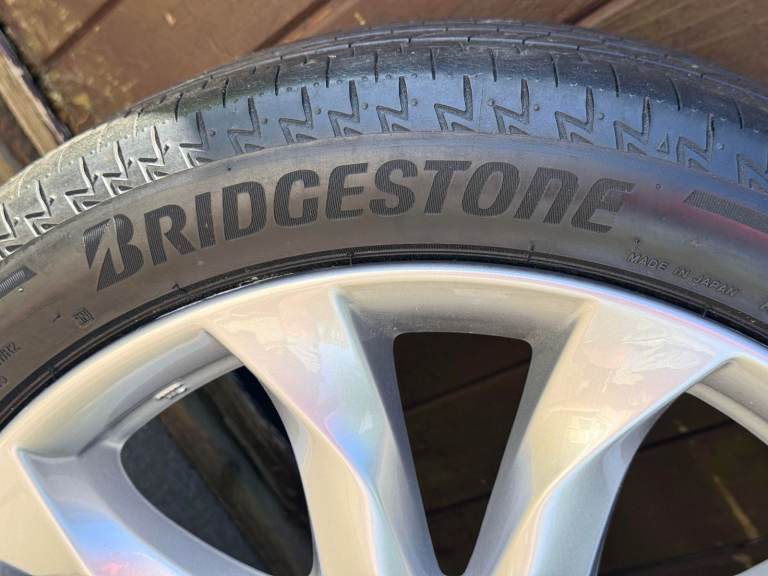 MAZDA 18" ALLOY WHEEL (unused) with Excellent Bridgestone Turanza tyre approximately 6mm tread.