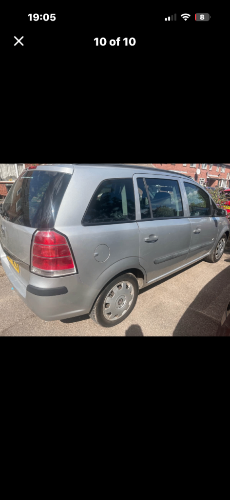 Vauxhall, ZAFIRA, MPV, 2007, Manual, 1598 (cc), 5 doors