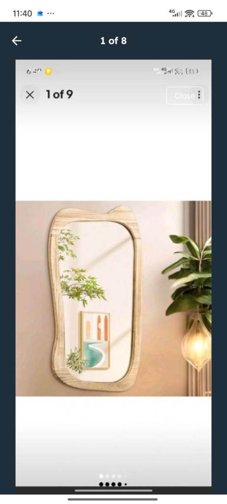 Brand New Wall mirror Modern Smoke free Home Decor 