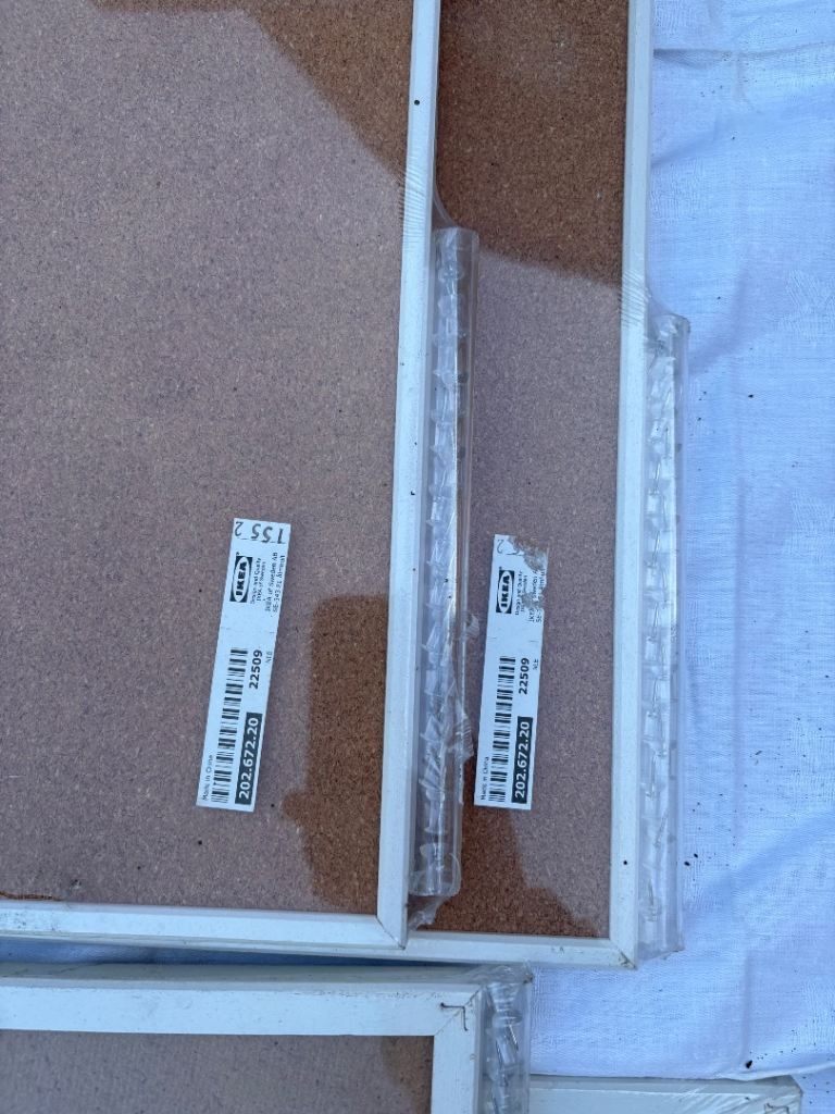 Cork peg pin board x 4 IKEA Vaggis