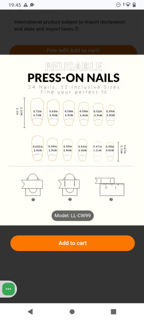 24pcs of rectangular long press-on fake nail stickers in pink fashionable & 1 nail file & 1 jell