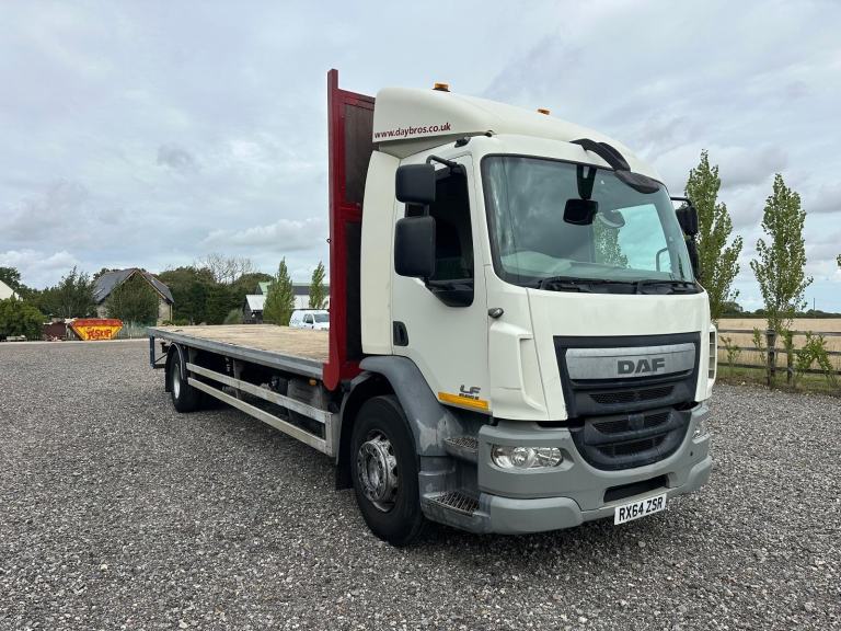 2014 DAF LF250 18 ton flat bed euro 6 Dropside scaffold lorry 