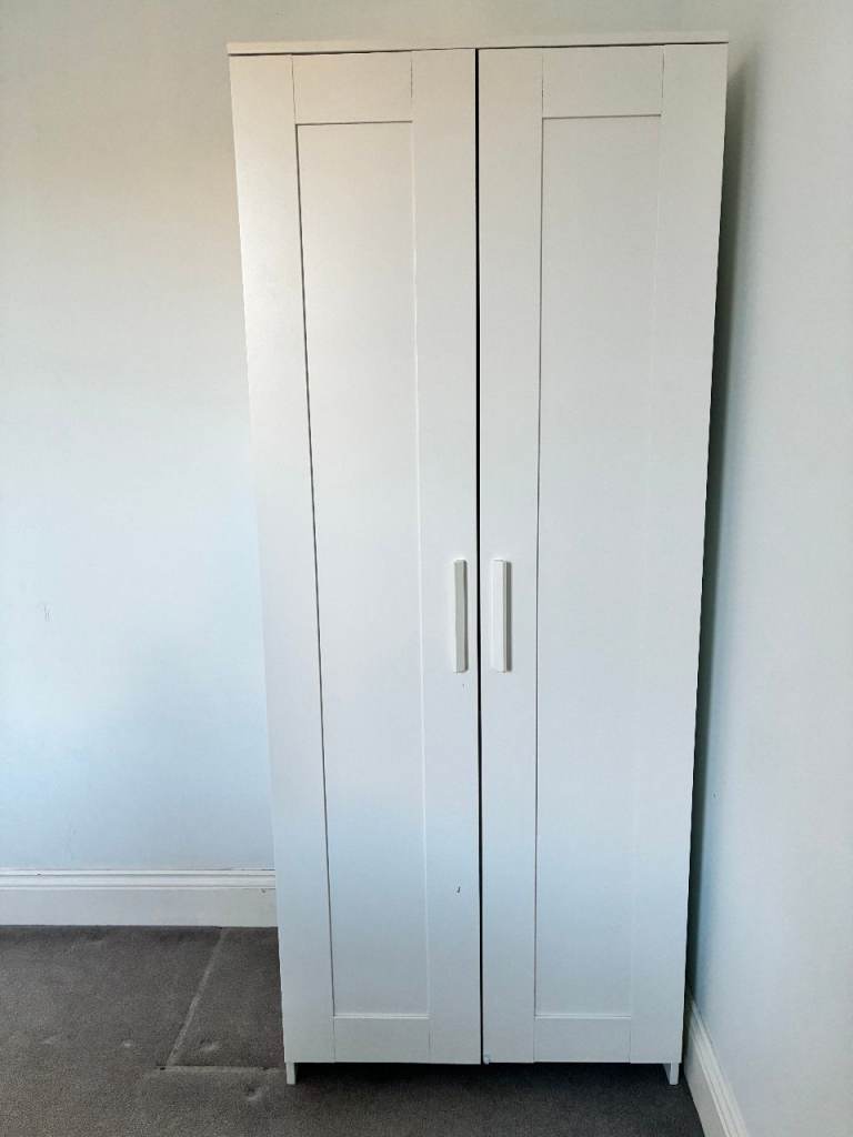IKEA BRIMNES 2-Door Wardrobe – White – Already Assembled!