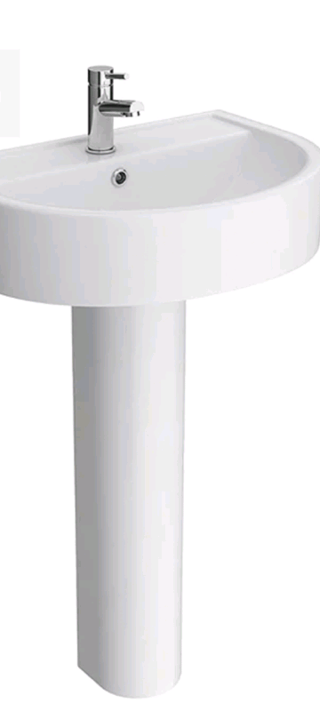 basin with pedastal 