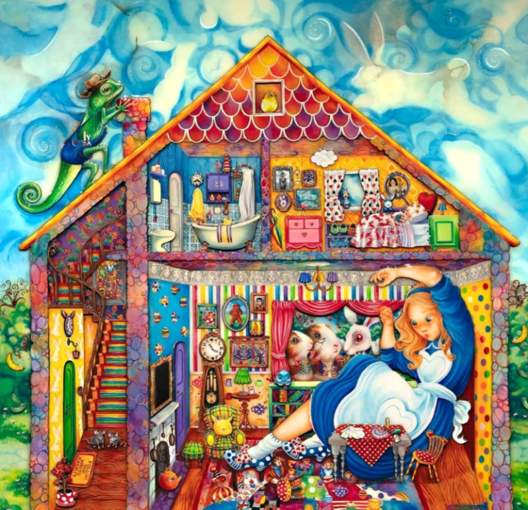 Kerry Darlington Alice in William rabbits house Deluxe 