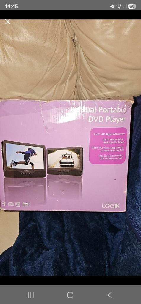 image for 9" Dual Portable Dvd Player