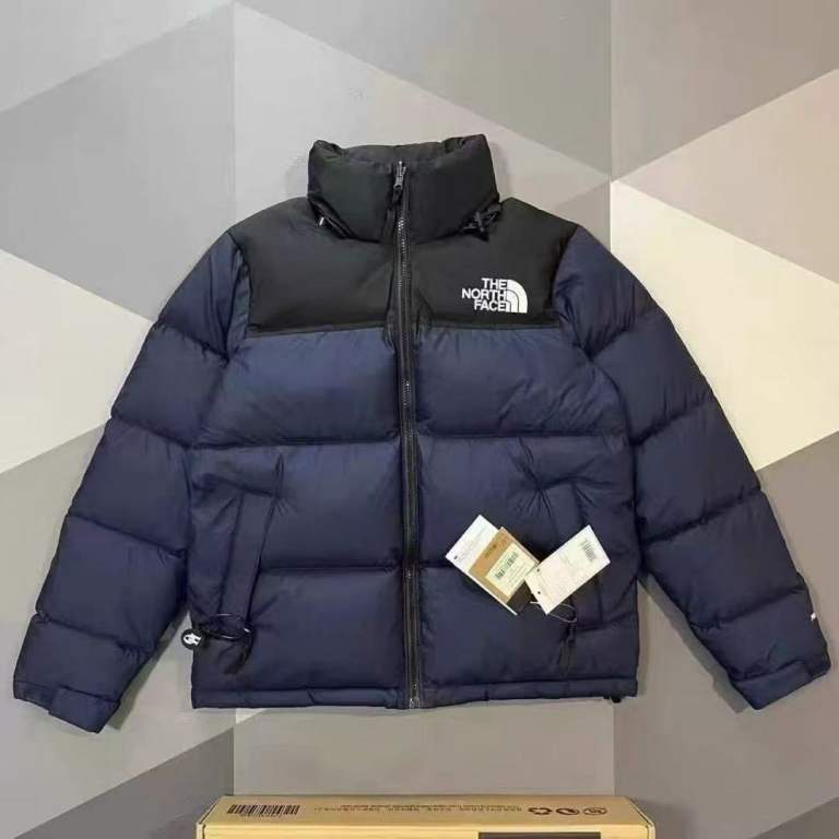 The North Face Puffer men jacket 700, Blue ,Size L,XL with Hood