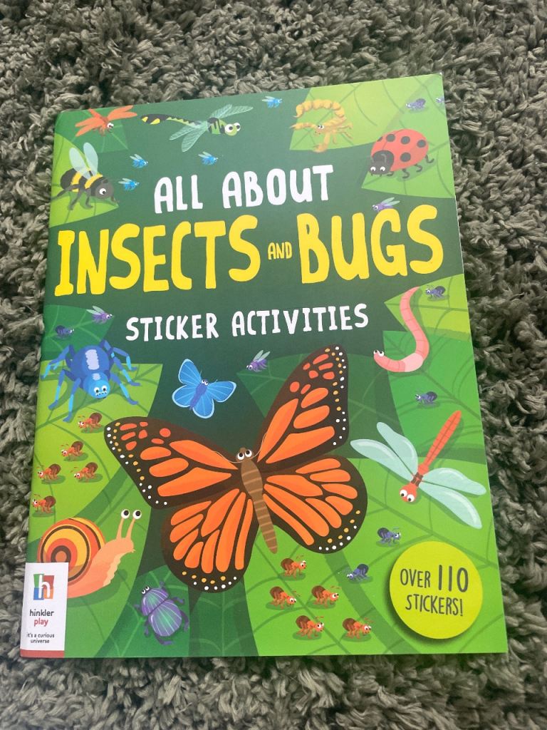 All About Insects and Bugs Sticker Activities Book - New