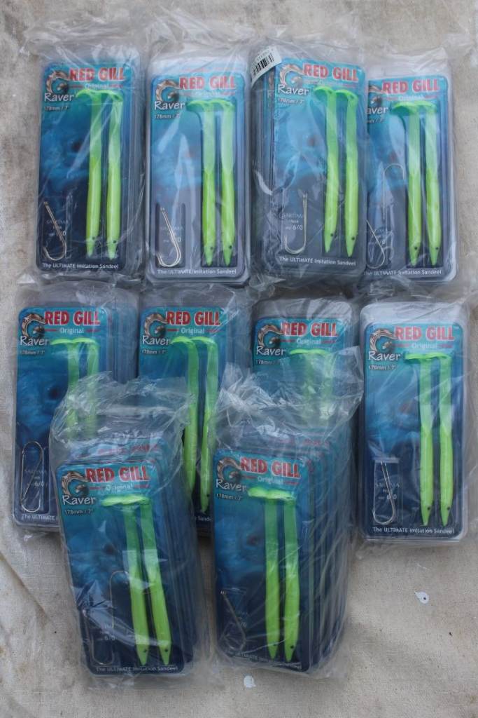 50 Packets Red Gill Original Fishing Lures 178mm - Bulk Deal £99