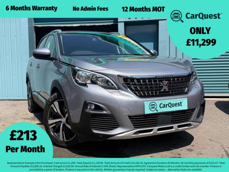 2020 Peugeot 3008 1.5 BlueHDi Allure 5dr HATCHBACK DIESEL Manual