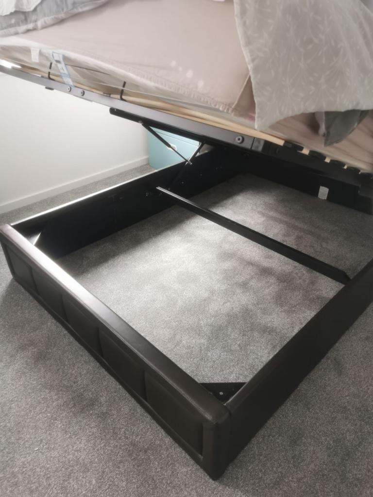 Double Ottoman Bed with mattress- Very good condition 
