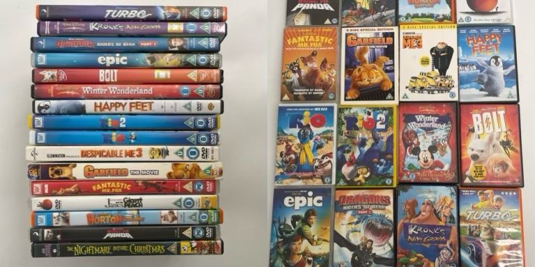 16 x Kids DVDs - Animation & Family Films
