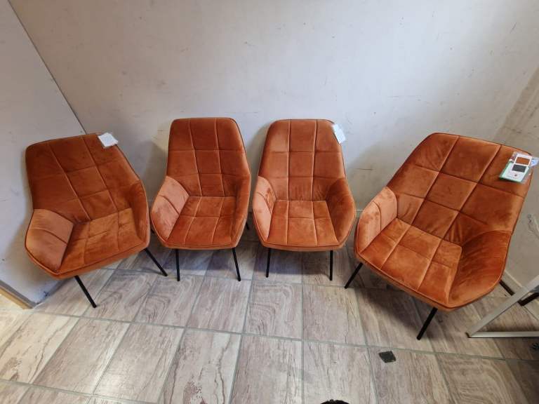 image for  NEW occasional chairs in a plush velvet  £75 a piece only 