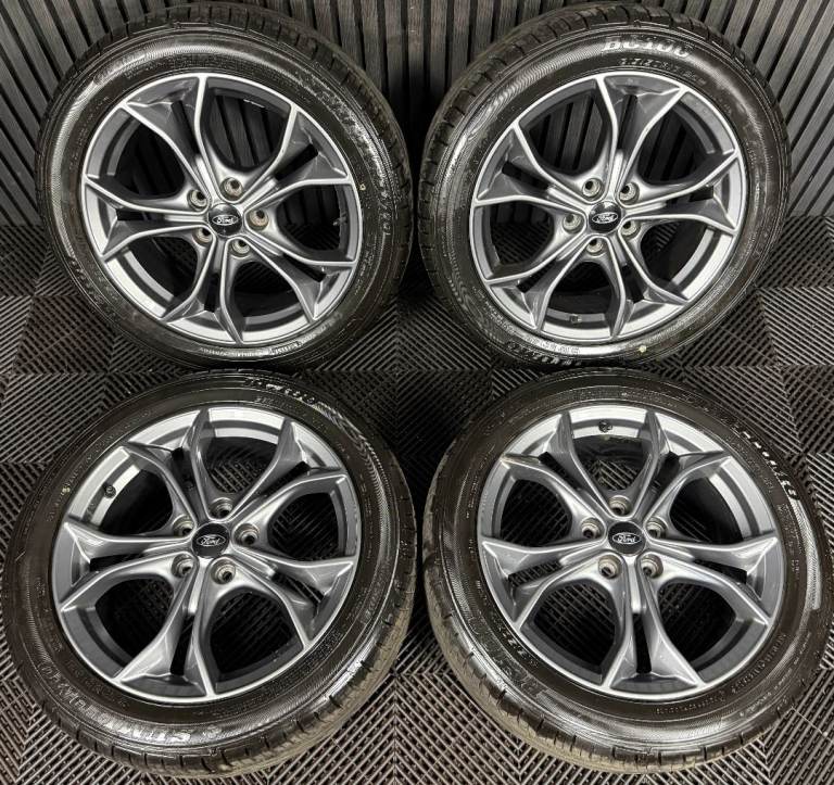 17" GENUINE FORD FOCUS MK4 ROCK GREY Y SPOKE ST ALLOY WHEELS TYRES 