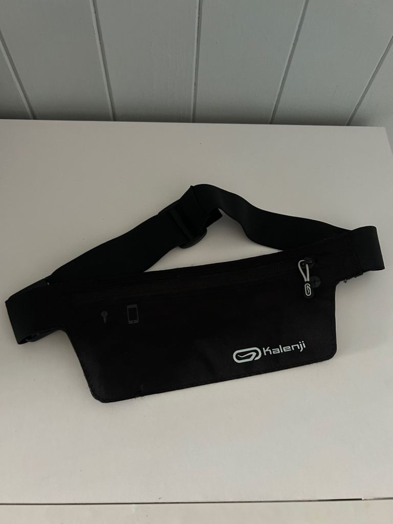 Kalenji Running Belt/Bum Bag – Black, As New