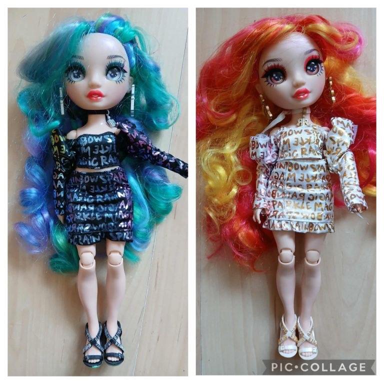Rainbow High special edition twins Laurel De Vious & Holly De Vious dolls with accessories