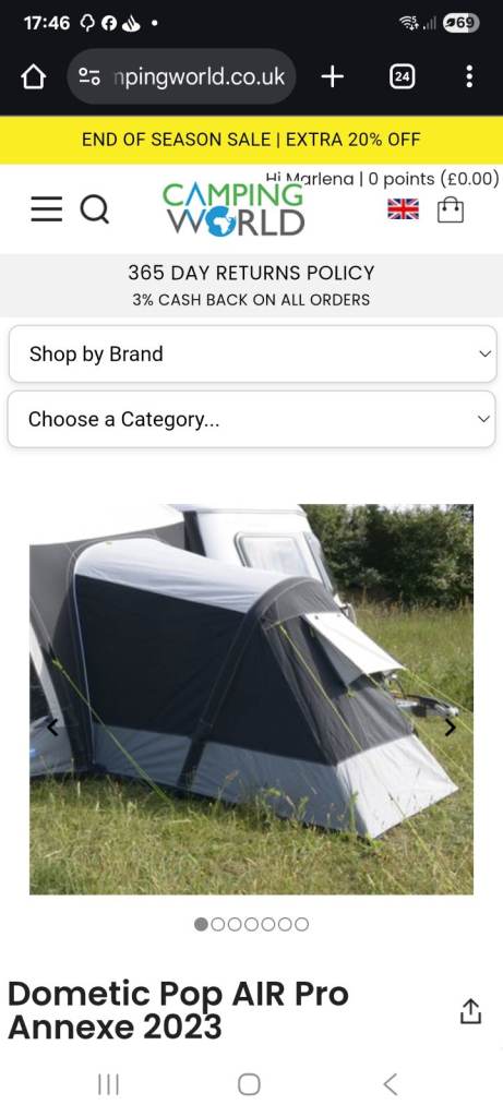 image for Tent for Eriba puck 120