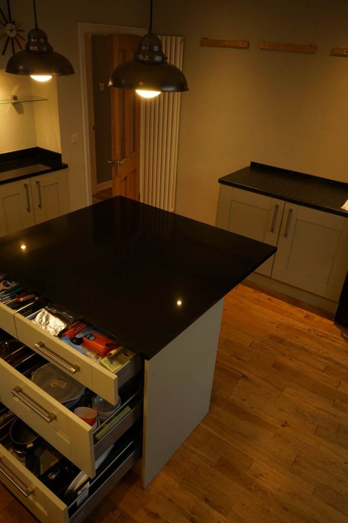 2nd Hand Kitchen units, island , some worktops. and appliances