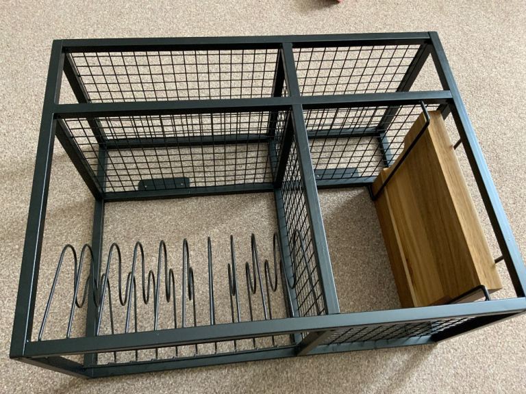Kitchen Organiser Rack - Black Metal Storage Bronx from Next