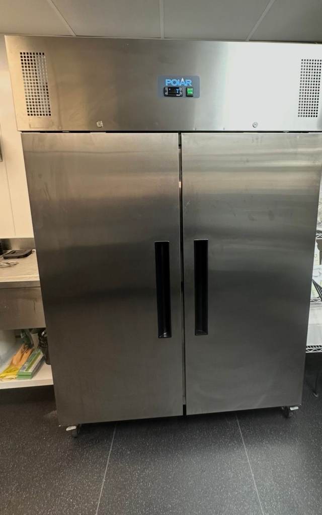 Polar Double Door Upright Fridge