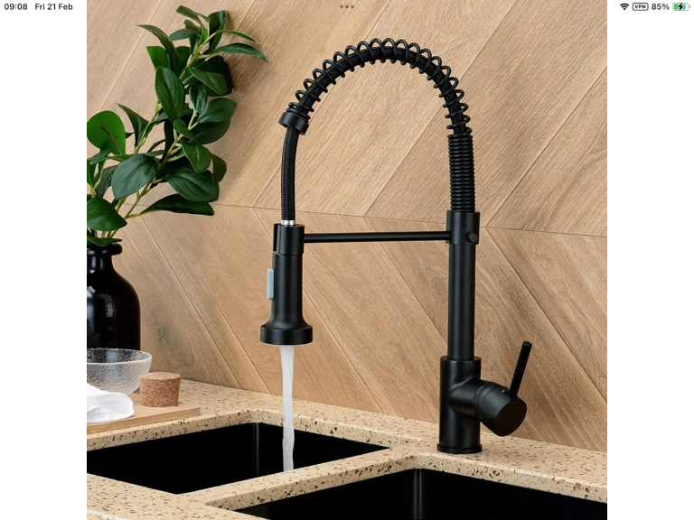 Brand New Black spray mixer tap
