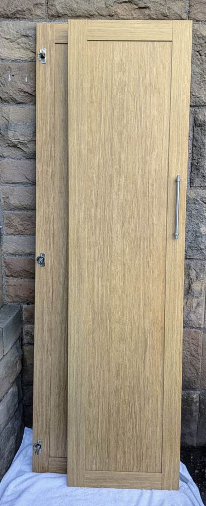 Oak effect wardrobe doors - two