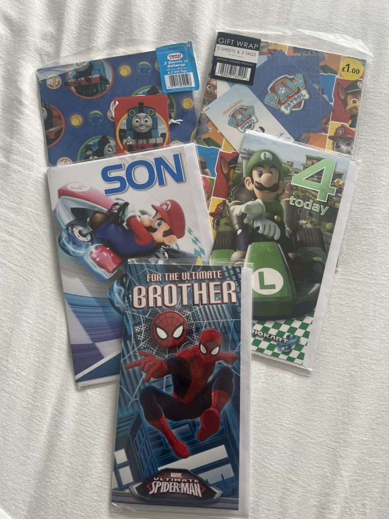 Birthday Cards and Wrap