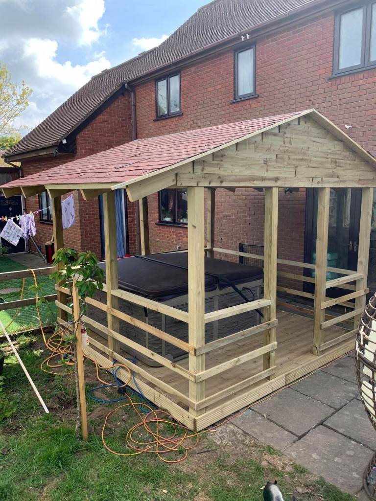 Gazebo with decking