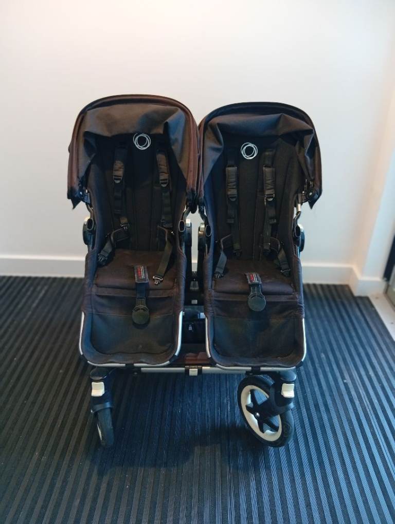 Bugaboo donkey double buggy black 