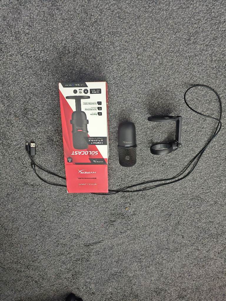 HyperX SoloCast USB Gaming Microphone – Excellent Condition
