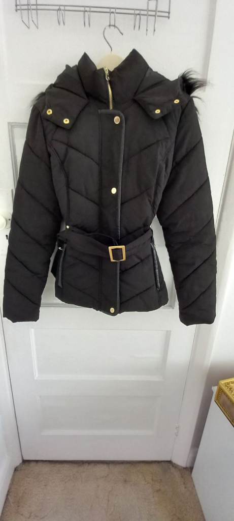 Oasis black jacket/ coat size small 