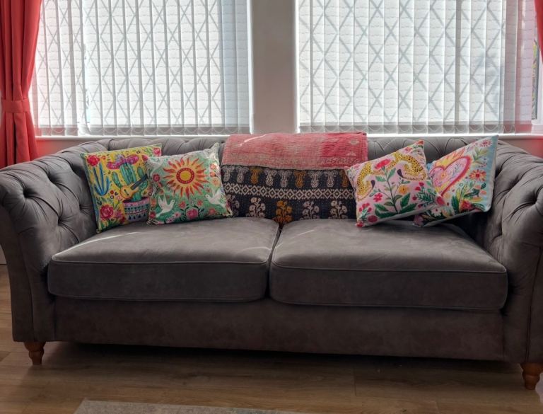 Brown soft leather Two-Seater Sofa – Good Condition