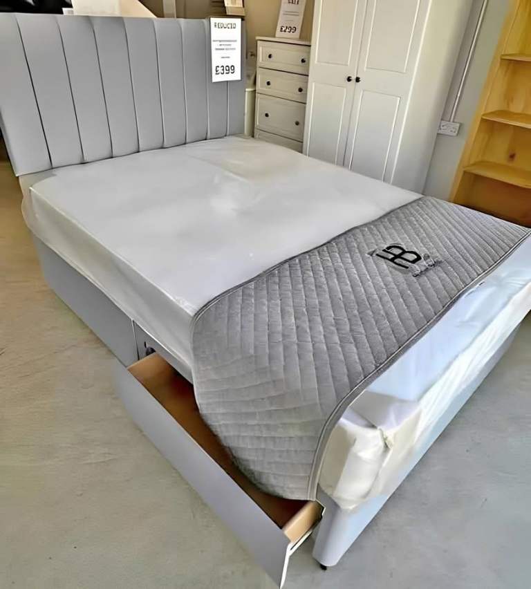 25% OFF NOW ~ Divan 4FT Small Double Bed Base With Mattress & Optional Drawers ~ ORDER TODAY
