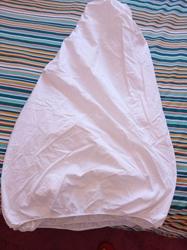 Dorma White King Size Fitted Sheet